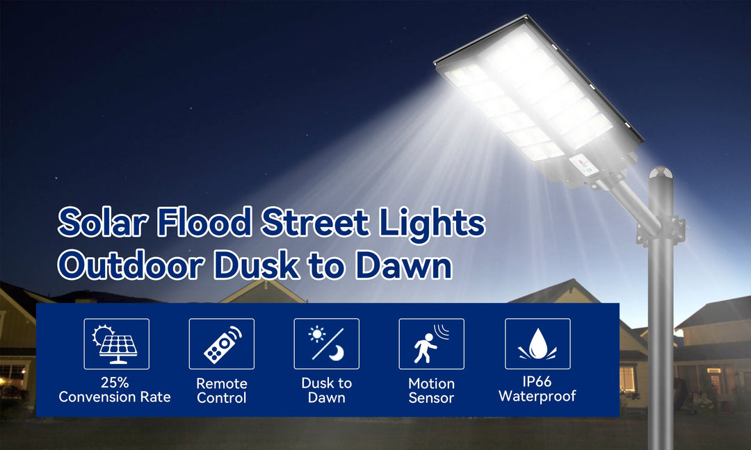 Solar Flood Strreet Lights Out Dusk to Dawn